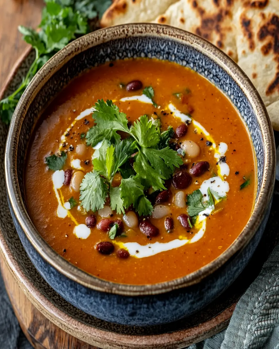 Indian pumpkin and bean soup First Image First Image