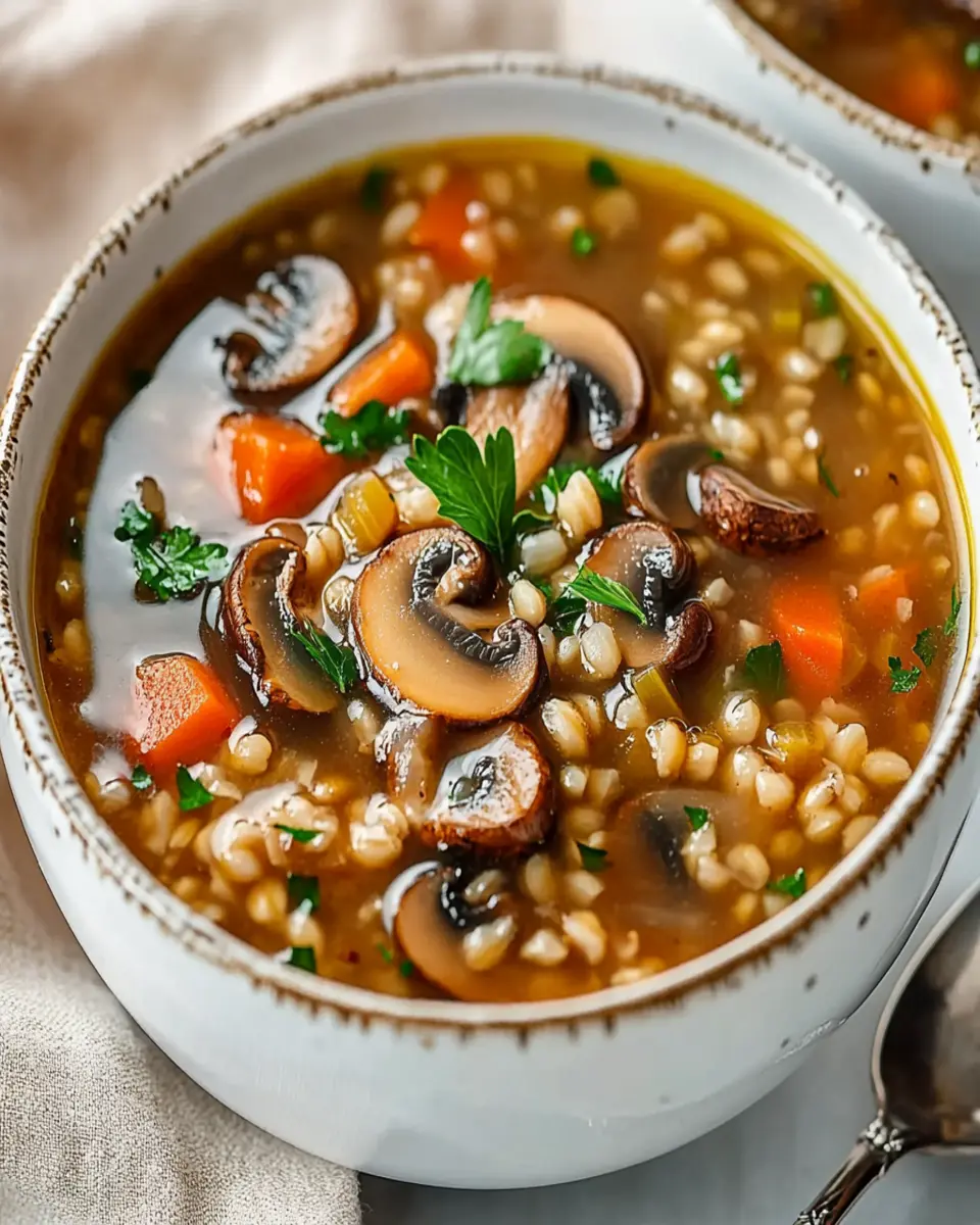Mushroom Barley Soup First Image First Image