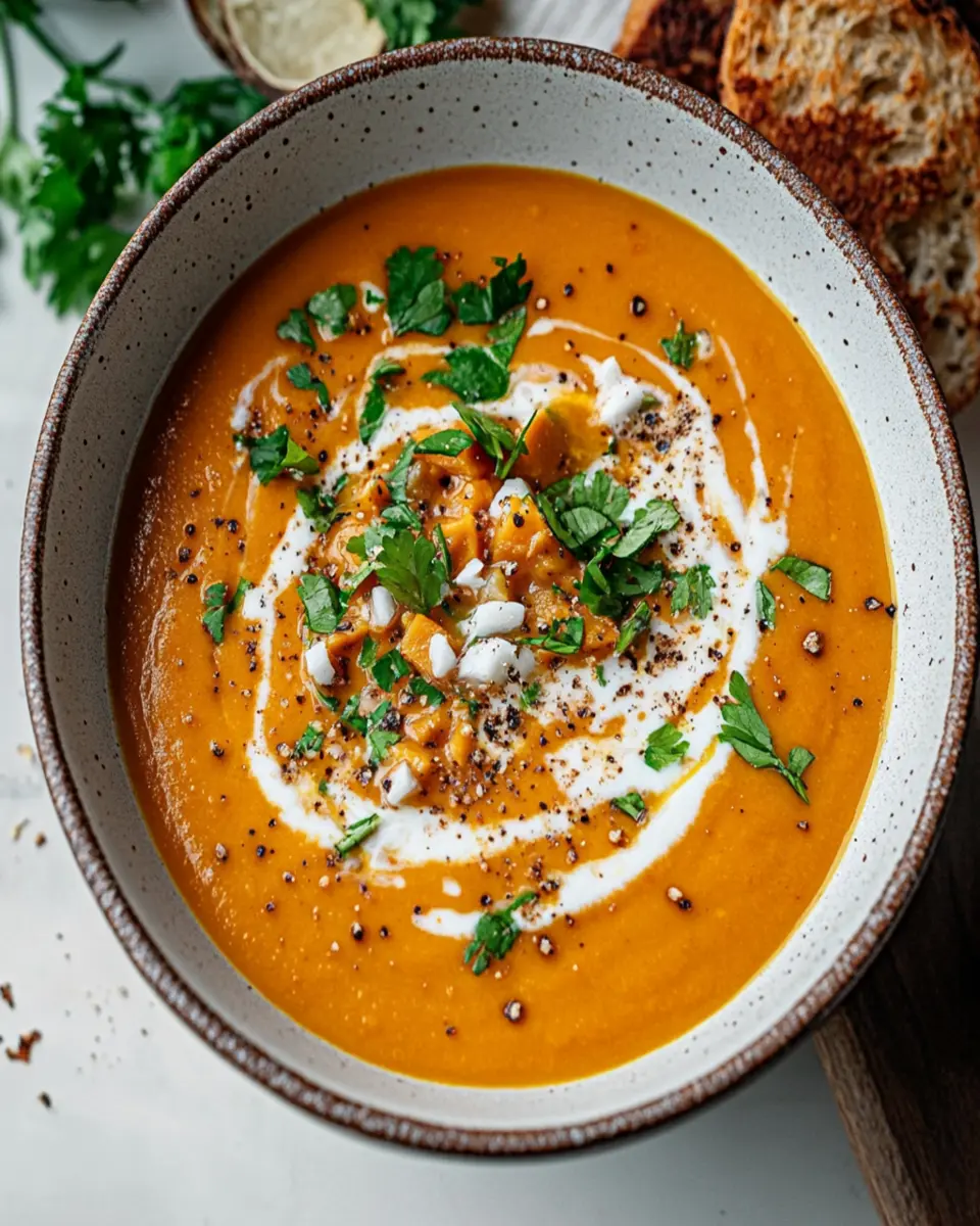 Sweet Potato and Coconut Soup First Image First Image