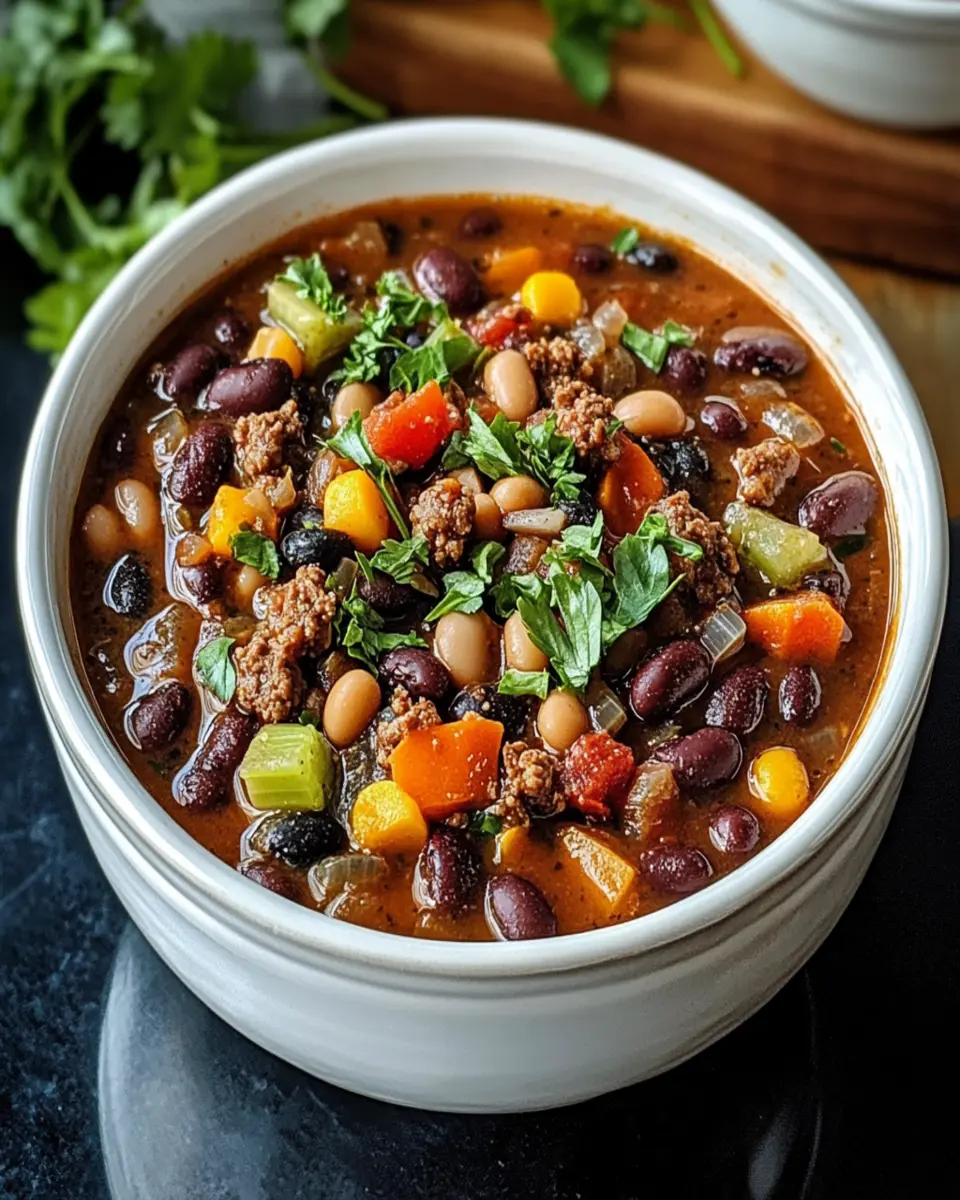 Vegan Bean and Beef Soup First Image First Image