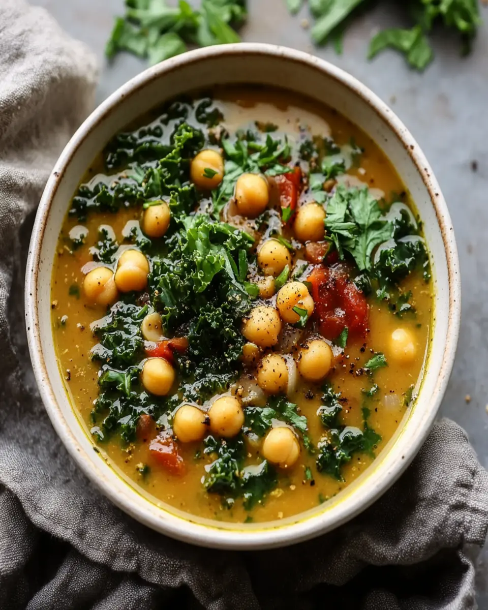 Cozy Chickpea and Kale Soup First Image First Image