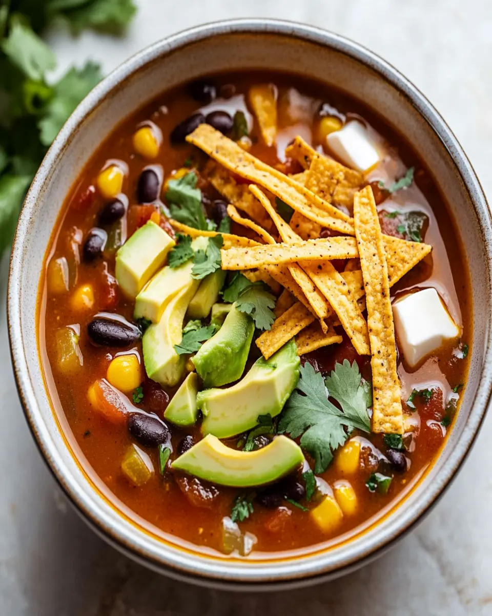 Vegan Tortilla Soup First Image First Image