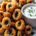 Crispy Fried Mushrooms with Cool Ranch Dip First Image First Image