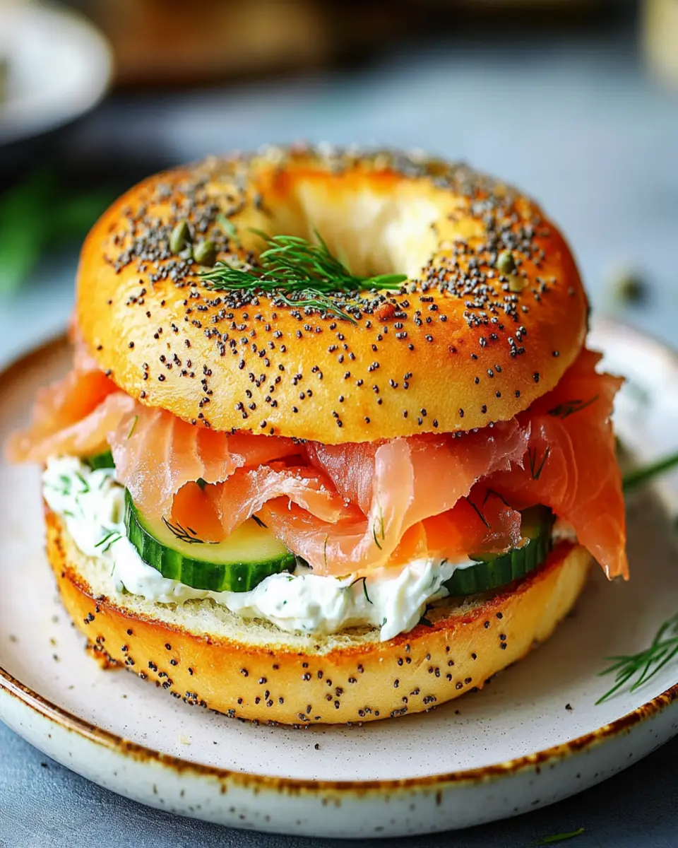 Smoked Salmon Bagel First Image First Image
