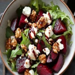 Roasted Beetroot Salad with Feta and Walnuts First Image First Image