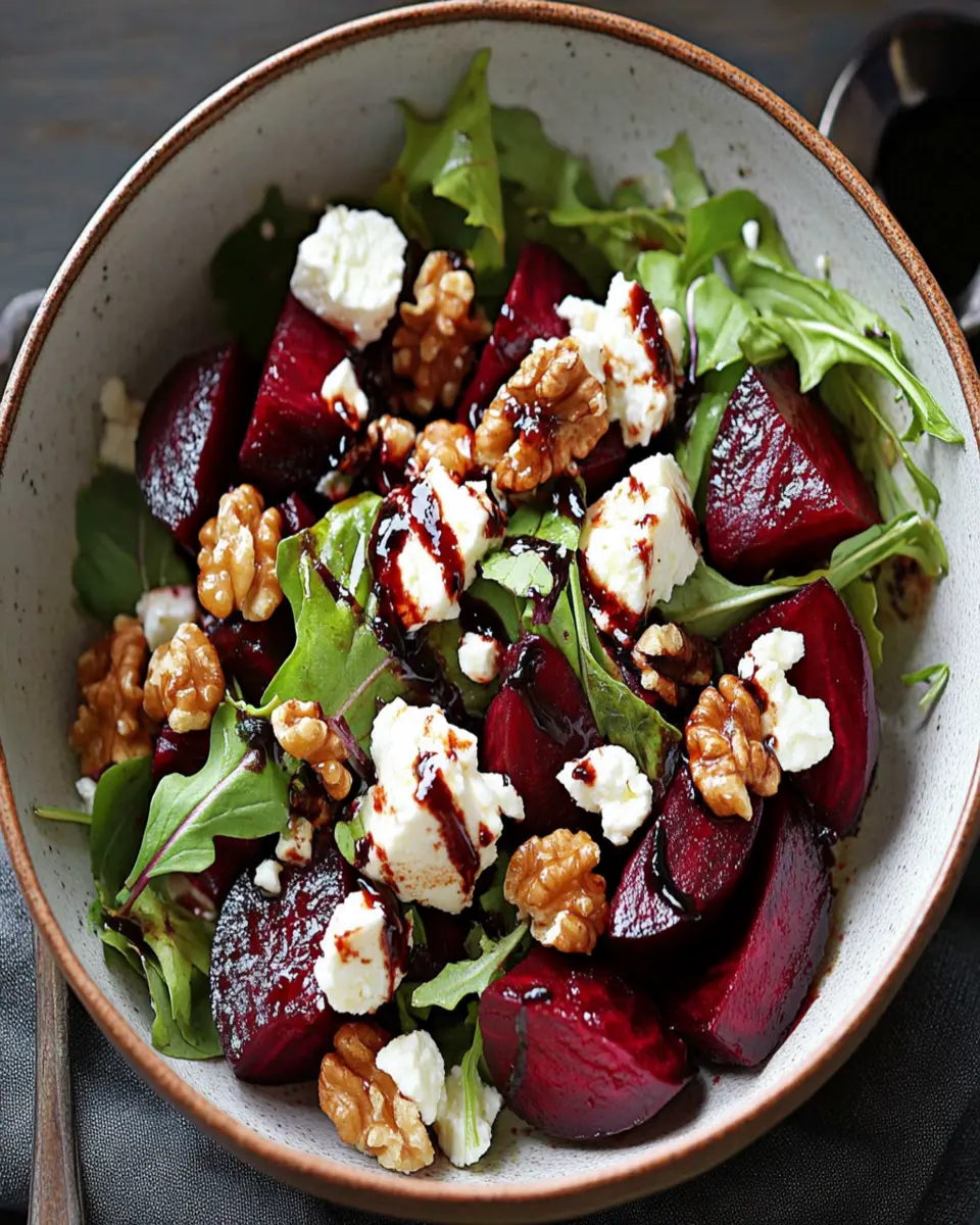 Roasted Beetroot Salad with Feta and Walnuts First Image First Image