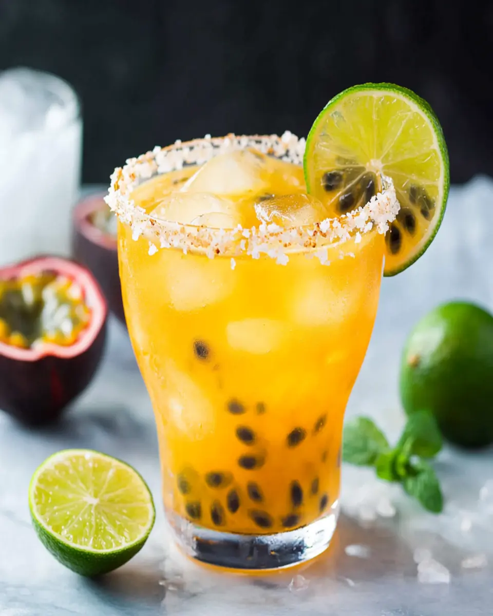Passion Fruit Margarita Mocktail First Image First Image
