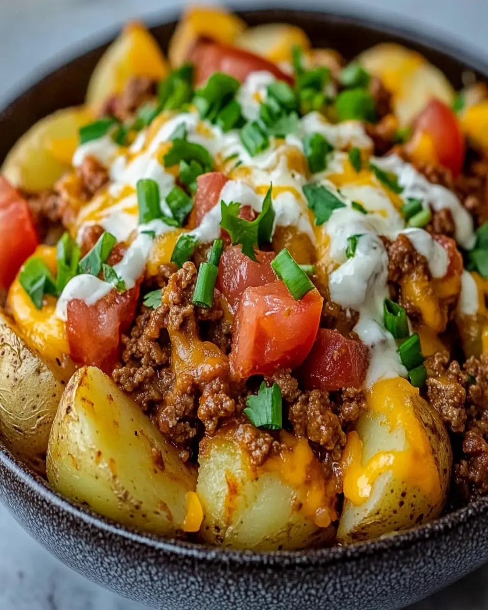 Cheesy Taco Potatoes First Image First Image