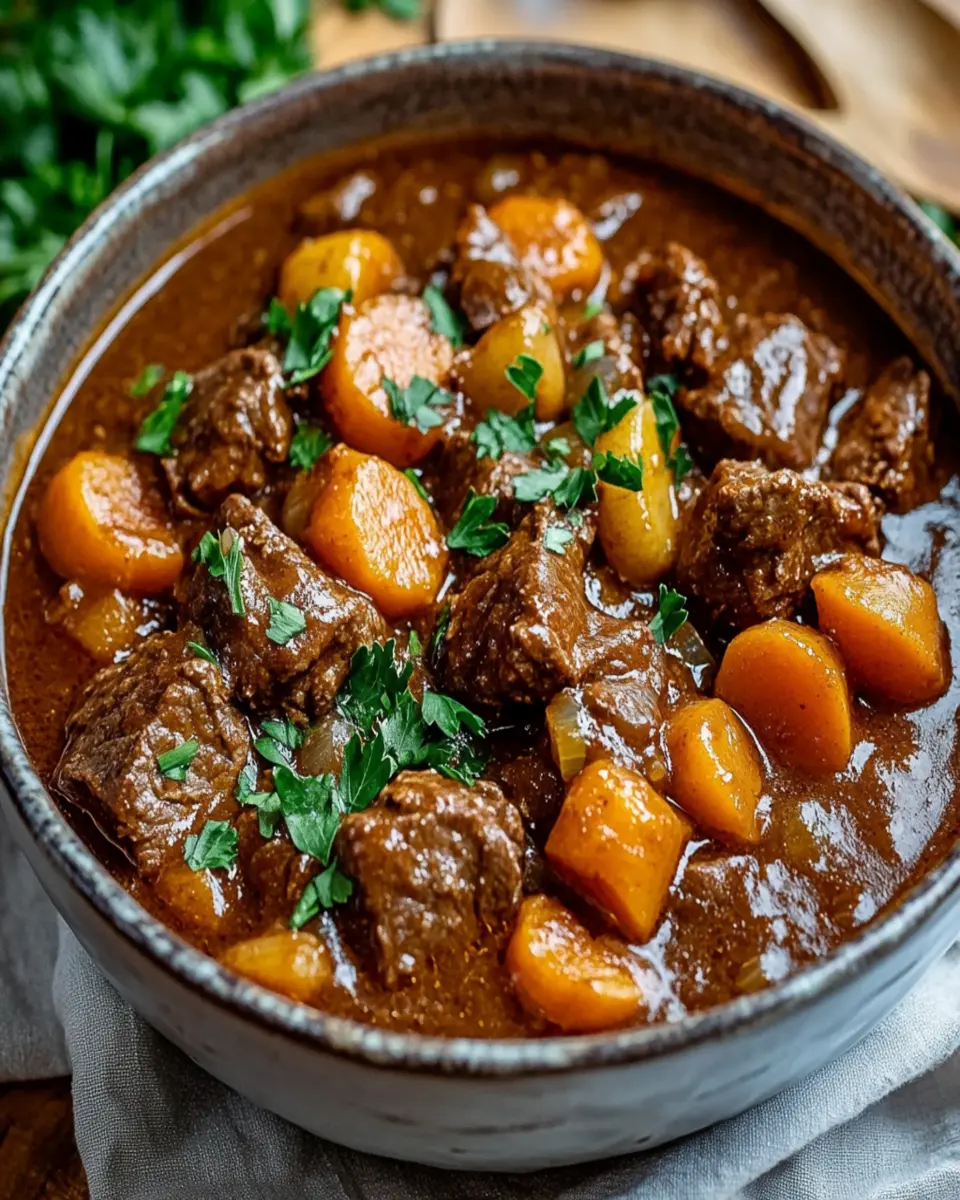 Slow Cooker Guinness Beef Stew First Image First Image
