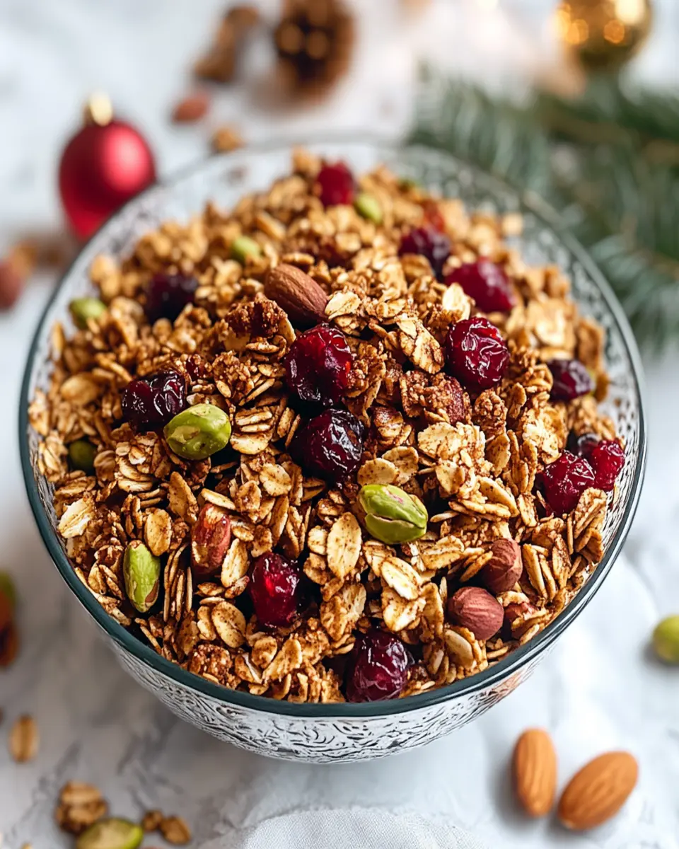 Spiced Christmas Granola Mix First Image First Image