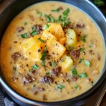 Beef & Smoked Cheddar Potato Soup First Image First Image