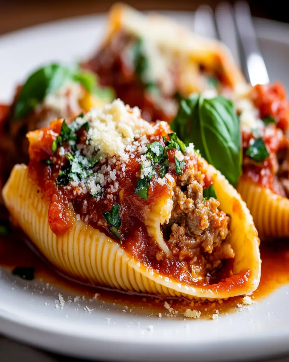 Ricotta Beef Stuffed Pasta Shells First Image First Image