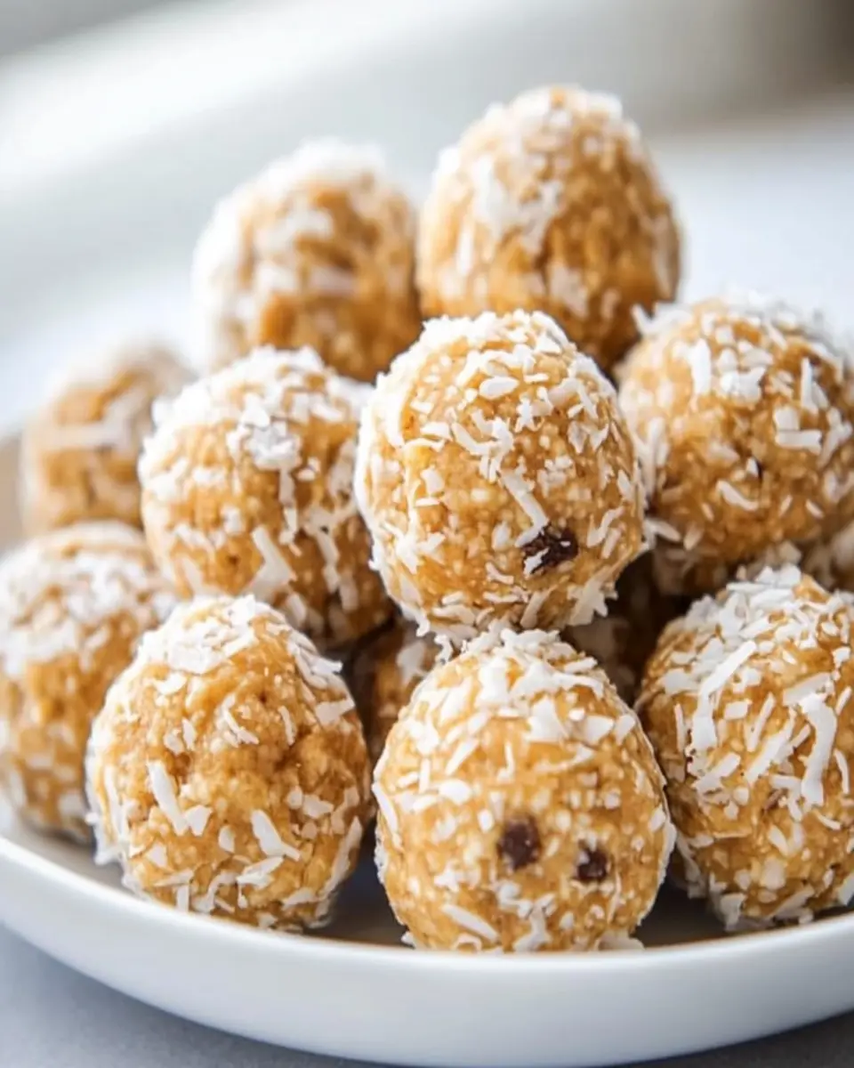 Peanut Butter Coconut Balls First Image First Image