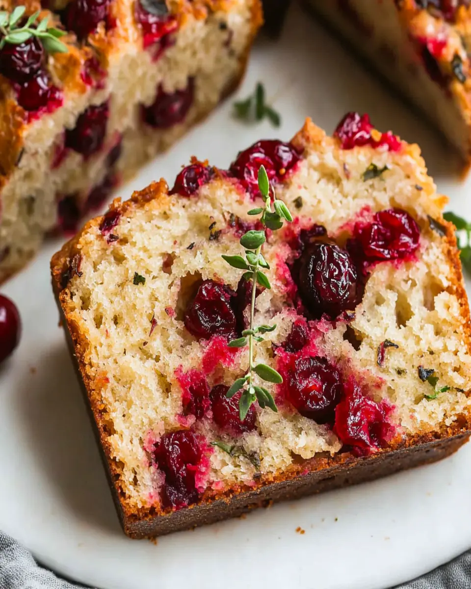 Savory Cranberry Bread First Image First Image