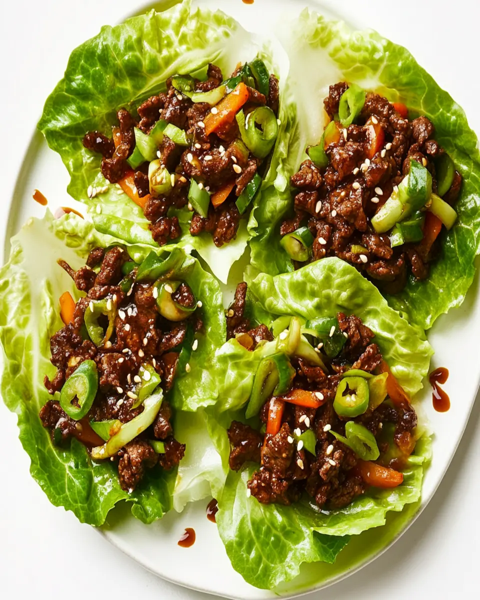 Zesty Beef Lettuce Wraps First Image First Image