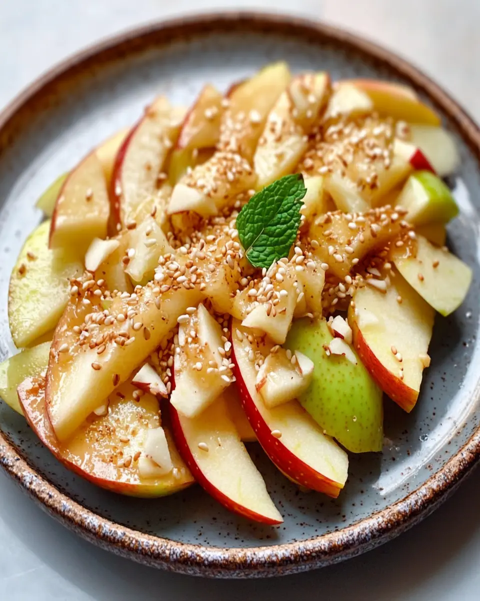 Tahini Apples Chunks First Image First Image