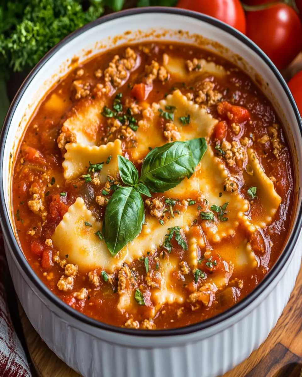Crock Pot Lasagna Soup First Image First Image