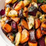 Balsamic Roasted Root Vegetables First Image First Image