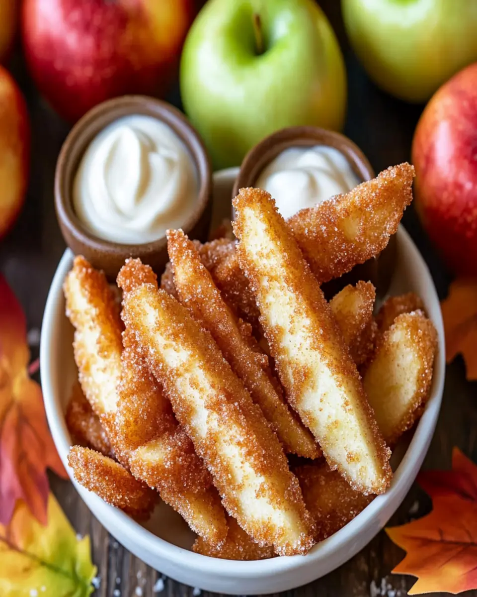 Crispy Air Fryer Apple Fries First Image First Image