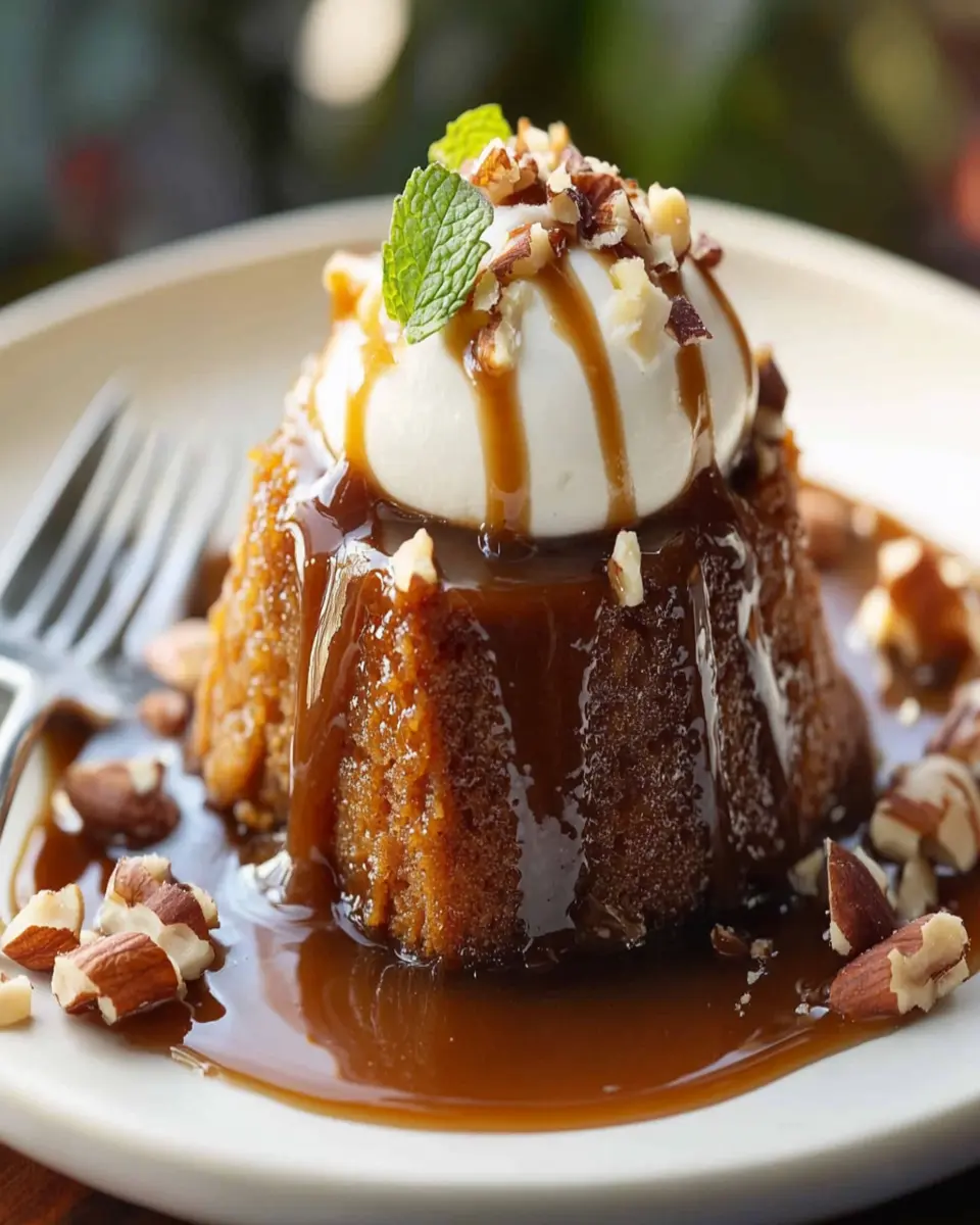 Vegan sticky toffee pudding First Image First Image