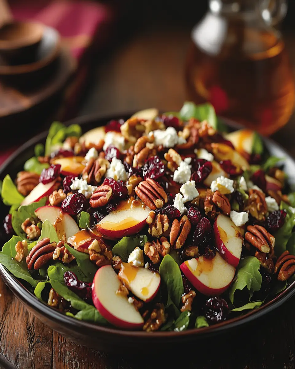 Fall Salad with Cranberry Vinaigrette First Image First Image