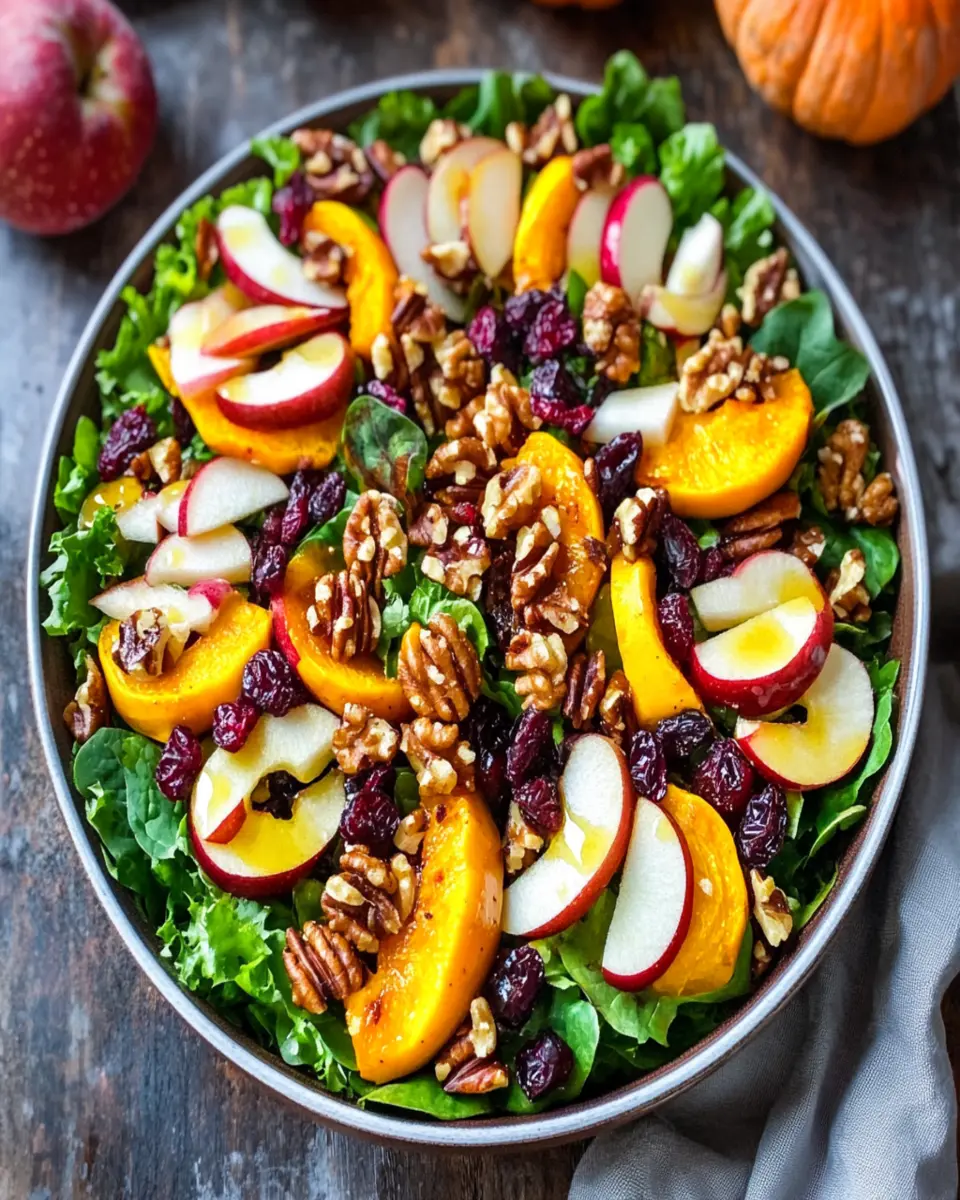 Fall Harvest Salad with Apple Cider Vinaigrette First Image First Image