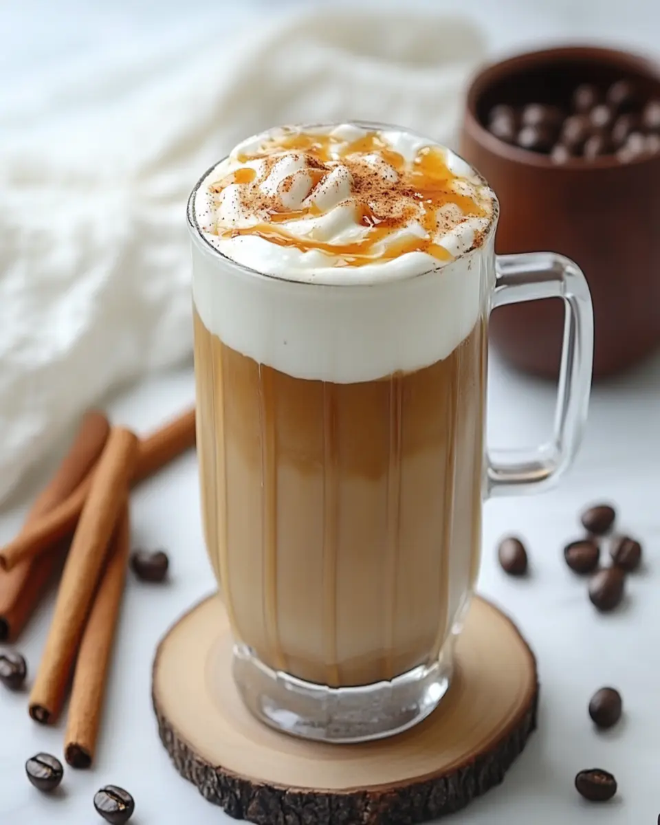 Iced Cinnamon Latte with Carob Syrup First Image First Image