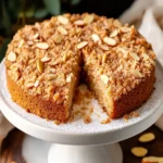 Spiced almond streusel dessert cake First Image First Image