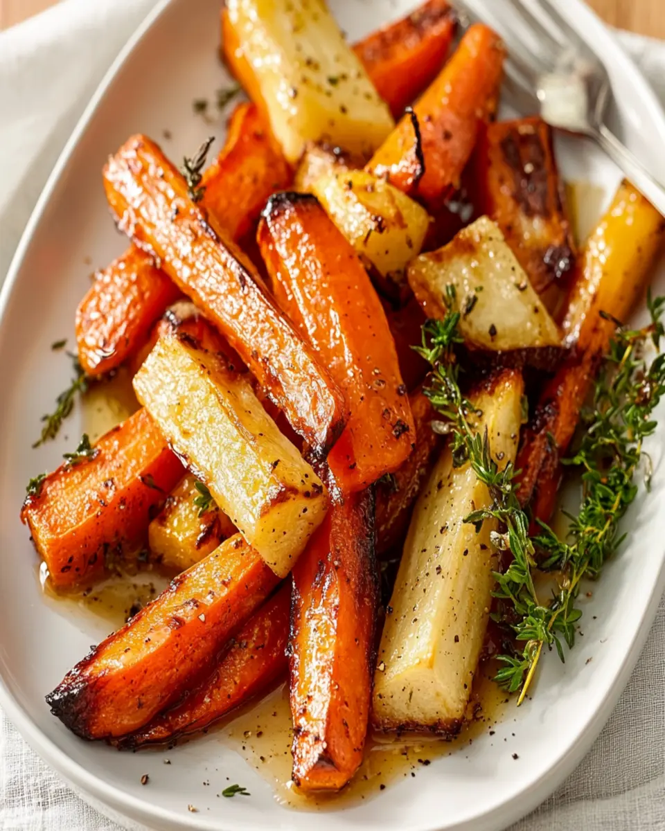 Honey Roasted Carrots and Parsnips First Image First Image