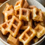 5-minute cinnamon sugar waffle bites First Image First Image