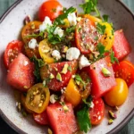 Watermelon Salad with Feta and Tomatoes First Image First Image