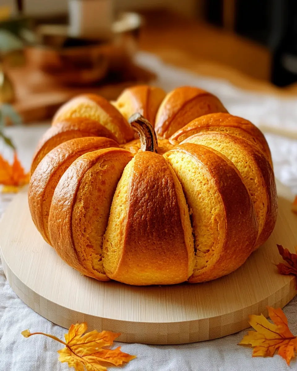 Easy Pumpkin Shaped Bread First Image First Image