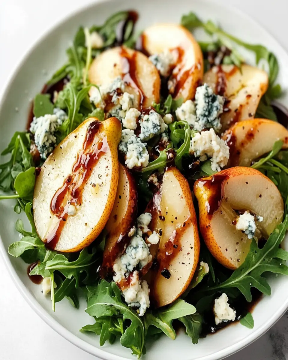 Tangy Pear and Blue Cheese Salad First Image First Image