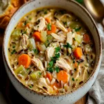 Hearty Chicken and Wild Rice Soup First Image First Image