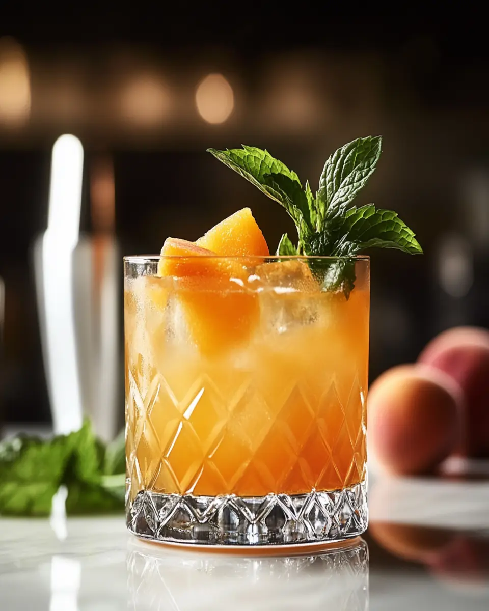 Apricot Bourbon Smash First Image First Image