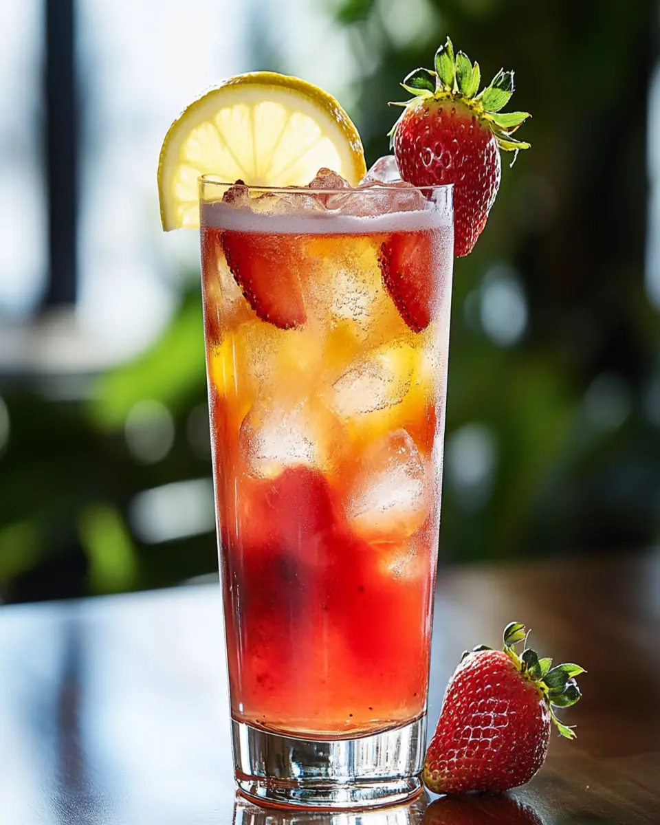 Strawberry Long Island Iced Tea First Image First Image