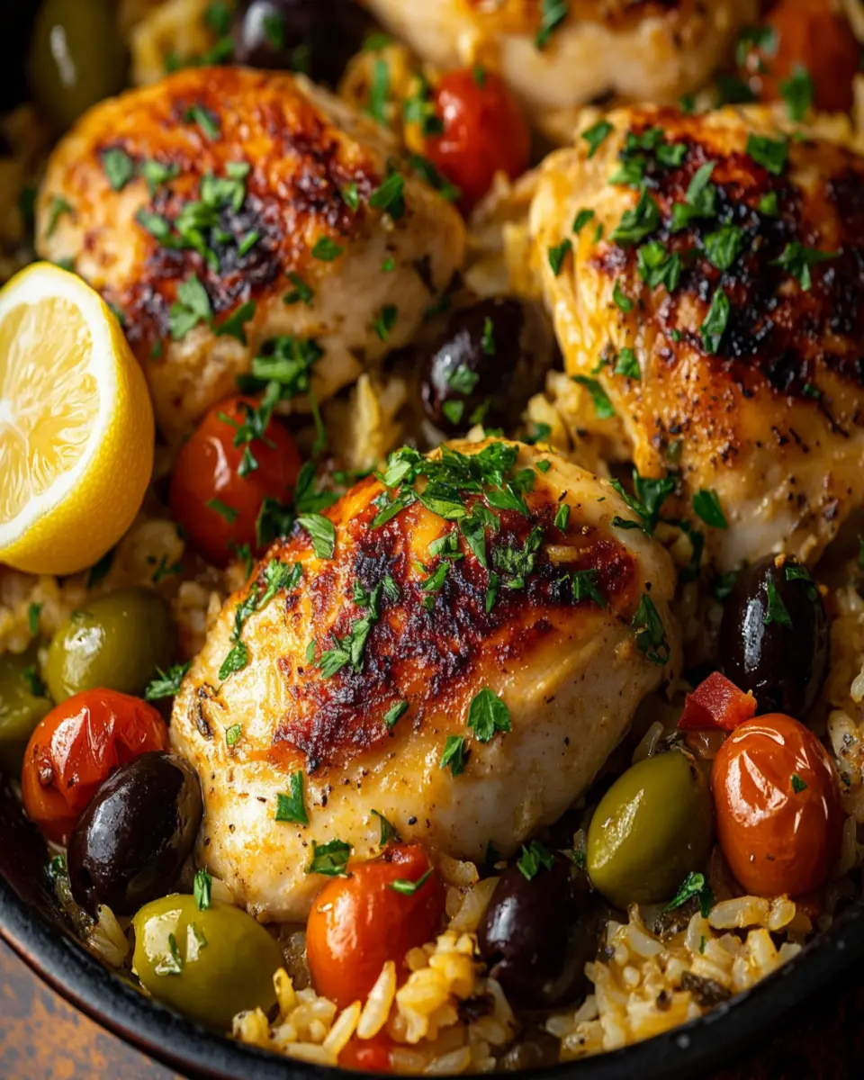 Mediterranean Chicken and Rice Bake First Image First Image