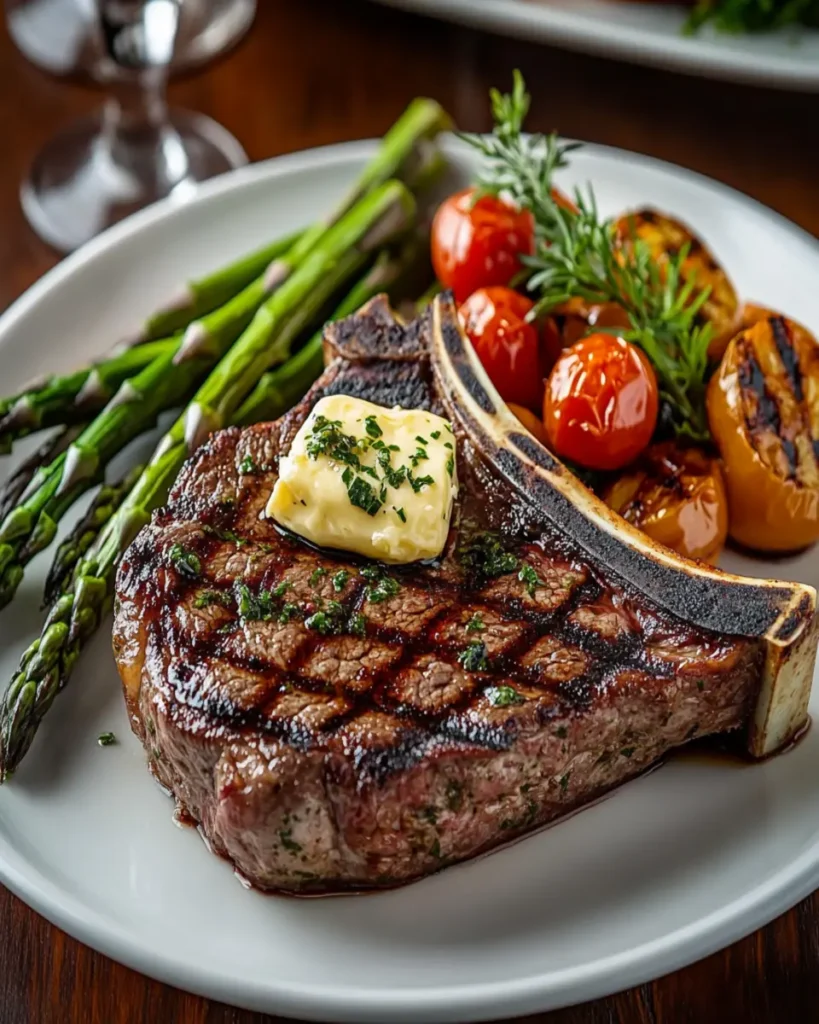 Grilled T-Bone Steak with Garlic Herb Butter First Image First Image