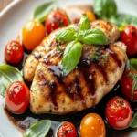 Balsamic Chicken with Tomatoes and Basil First Image First Image