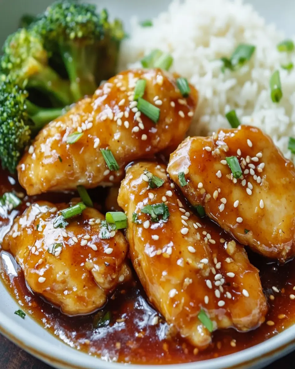 Honey Garlic Chicken First Image First Image