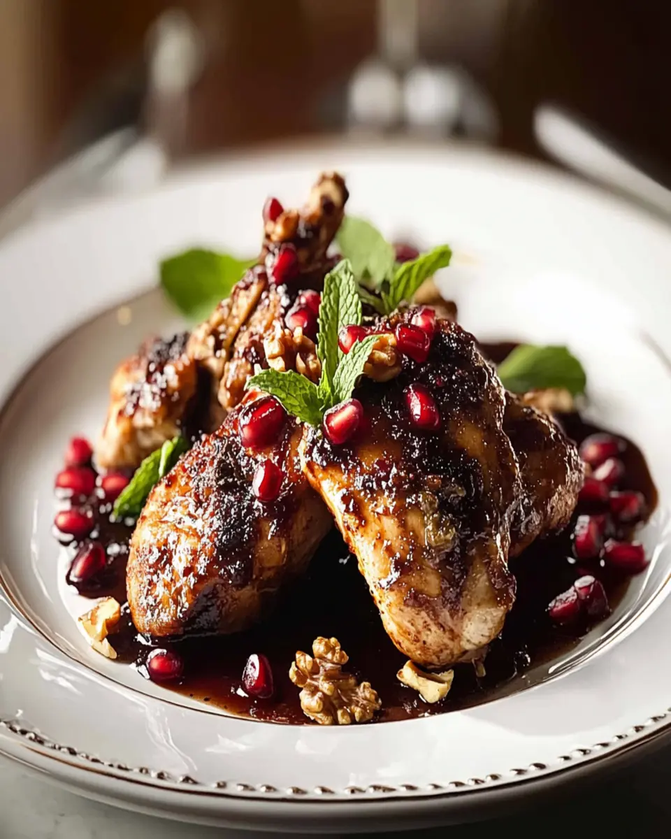 Pomegranate Chicken With Walnuts First Image First Image