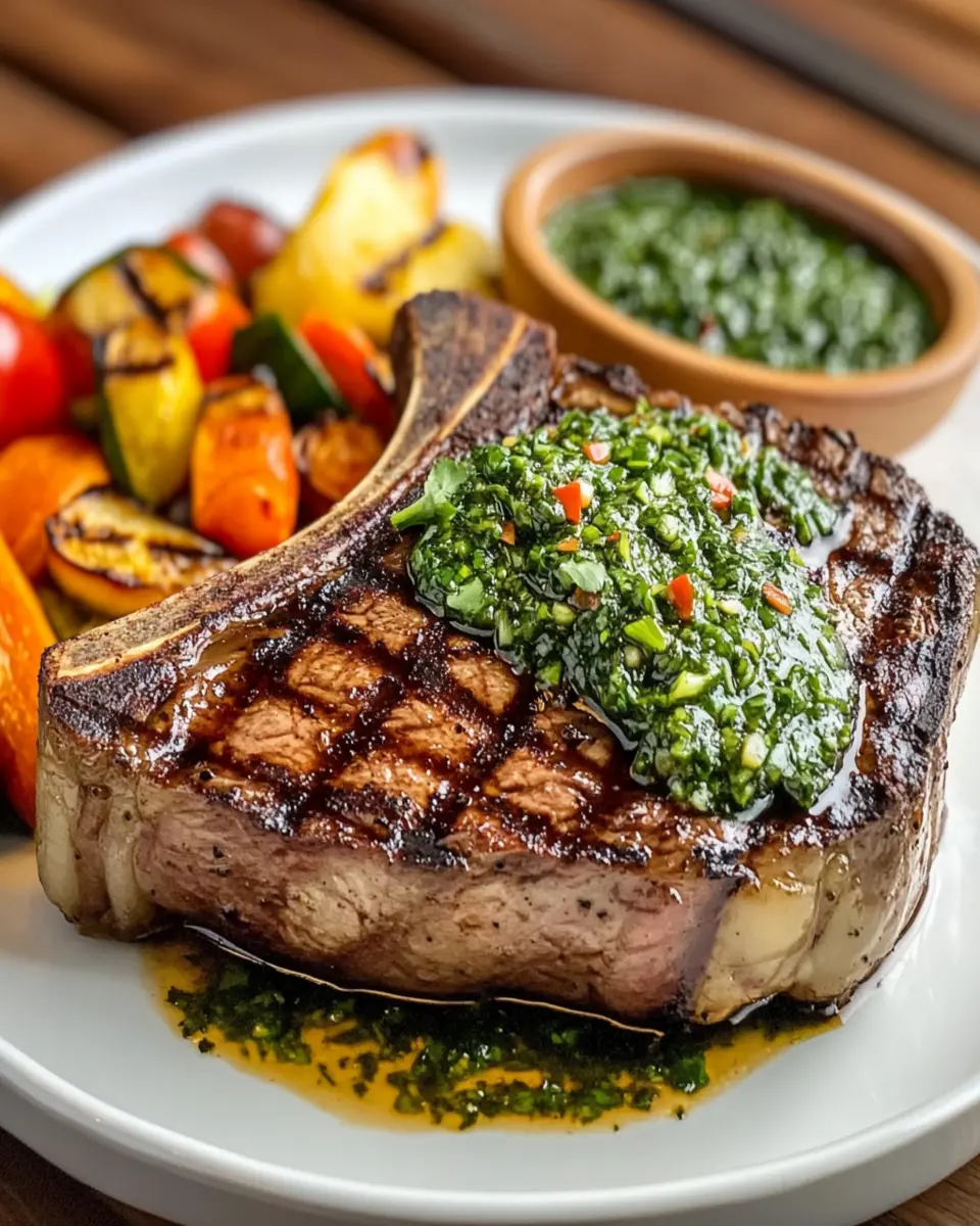 Grilled Porterhouse Steak with Chimichurri First Image First Image