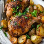 Oven-Baked Buttermilk Chicken And Potatoes First Image First Image