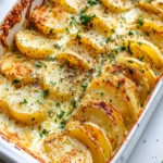 Creamy Roasted Garlic Potato Gratin First Image First Image
