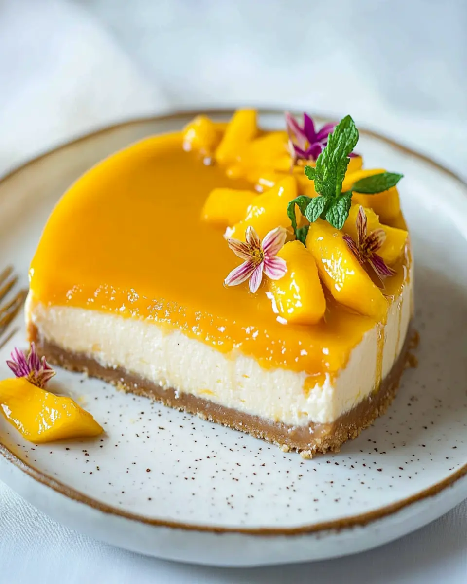 Lemon Mango Cheesecake First Image First Image