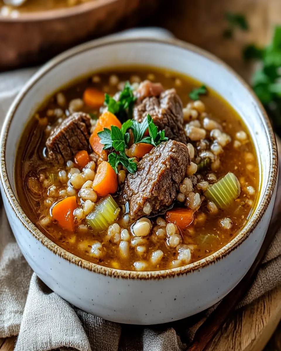 Beef & Barley Soup First Image First Image